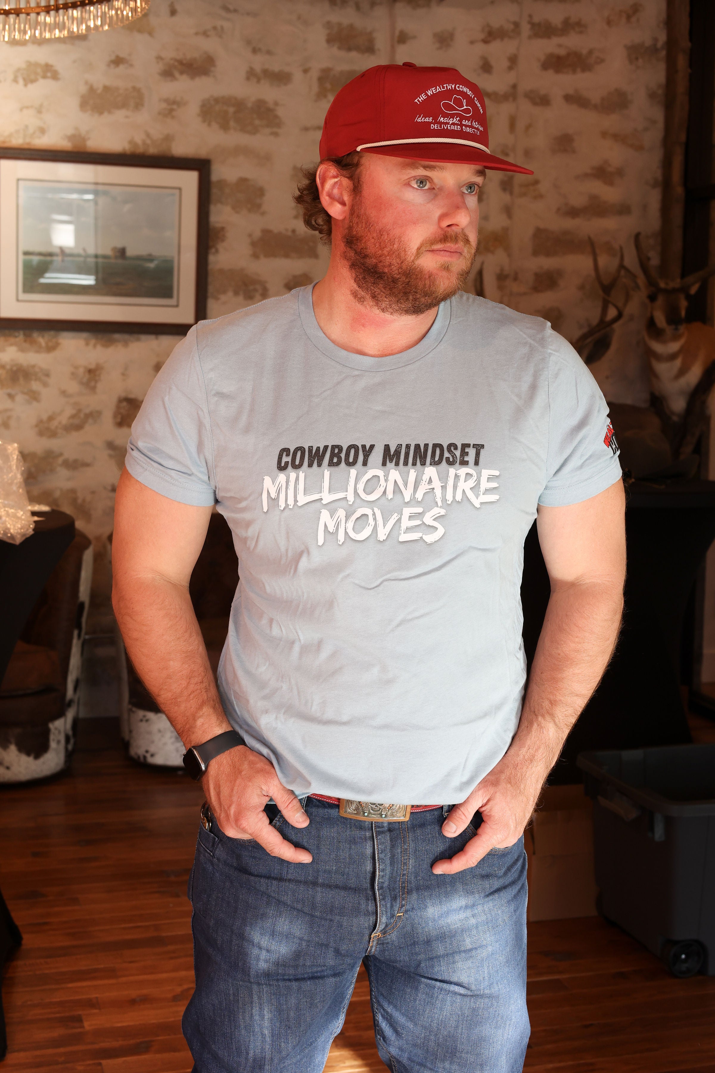 Cowboy Mindset Millionaire Moves Tee